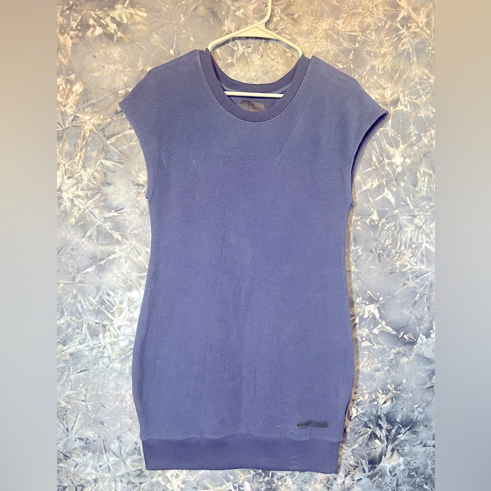 Under Armor navy blue cut out sporty bodycon tennis prep stretchy dress